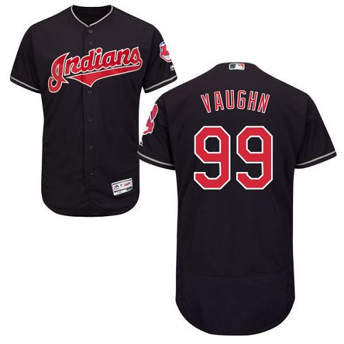 Indians #99 Ricky Vaughn Navy Blue Flexbase Authentic Collection Stitched MLB Jersey