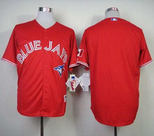 Blue Jays Blank Red Canada Day Stitched MLB Jersey