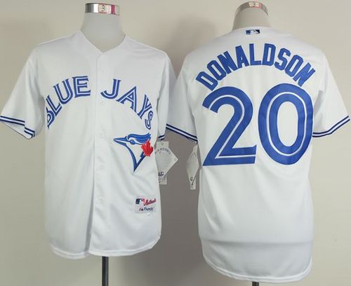 Blue Jays #20 Josh Donaldson White Home Cool Base Stitched MLB Jersey