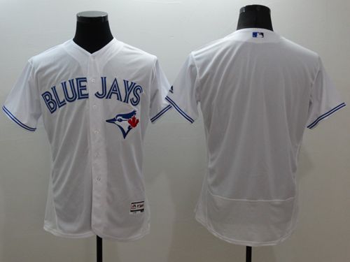 Blue Jays Blank White Flexbase Authentic Collection Stitched MLB Jersey