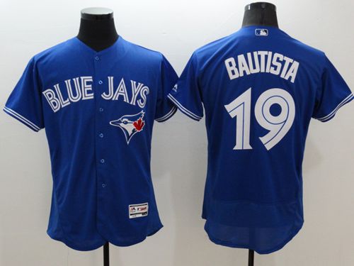 Blue Jays #19 Jose Bautista Blue Flexbase Authentic Collection Stitched MLB Jersey