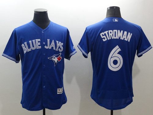 Blue Jays #6 Marcus Stroman Blue Flexbase Authentic Collection Stitched MLB Jersey
