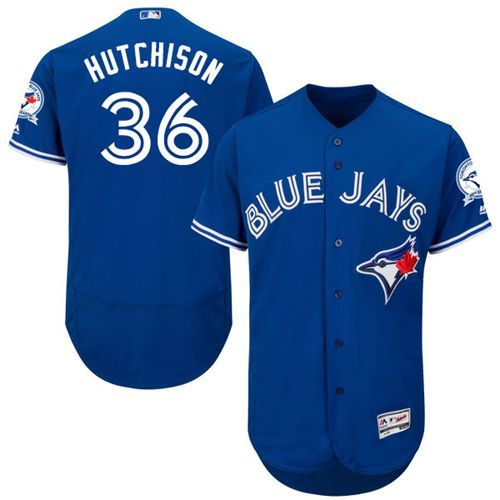 Blue Jays #36 Drew Hutchison Blue Flexbase Authentic Collection Stitched MLB Jersey