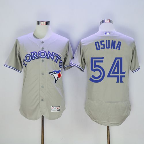 Blue Jays #54 Roberto Osuna Grey Flexbase Authentic Collection Stitched MLB Jersey