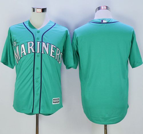 Mariners Blank Green New Cool Base Stitched MLB Jersey