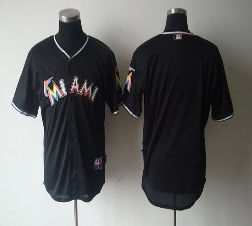 marlins Blank Black 2012 Alternate Stitched MLB Jersey