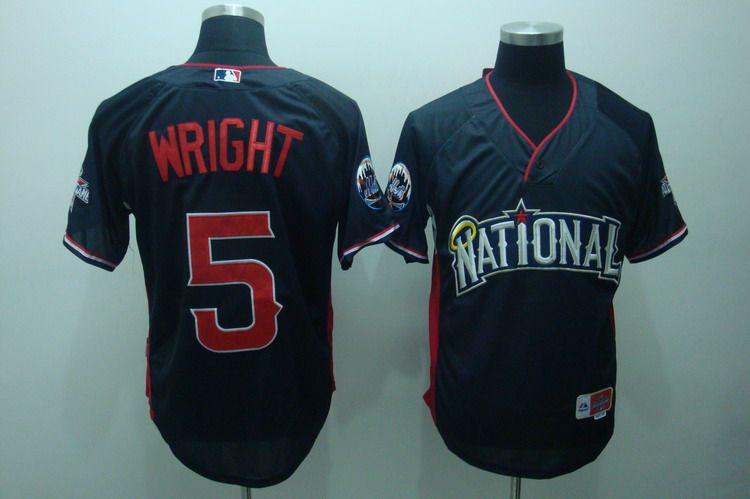 Mets #5 David Wright Blue Nation League 2010 All Star BP Stitched MLB Jersey
