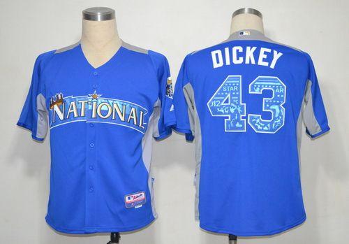 Mets #43 R.A. Dickey Blue 2012 All Star BP Stitched MLB Jersey