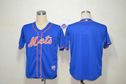 Mets Blank Blue Alternate Home Cool Base Stitched MLB Jersey