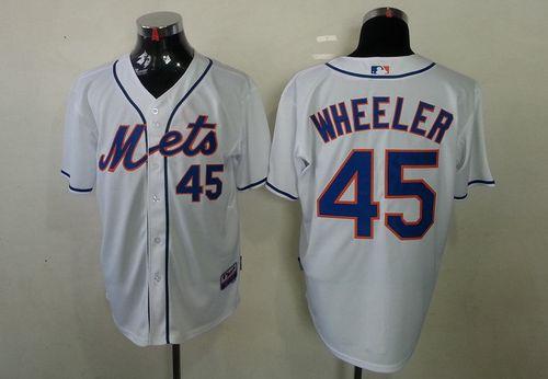 Mets #45 Zack Wheeler White Cool Base Stitched MLB Jersey