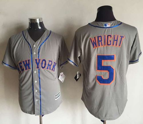 Mets #5 David Wright New Grey Cool Base Stitched MLB Jersey