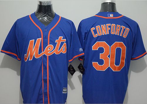 Mets #30 Michael Conforto Blue New Cool Base Alternate Home Stitched MLB Jersey