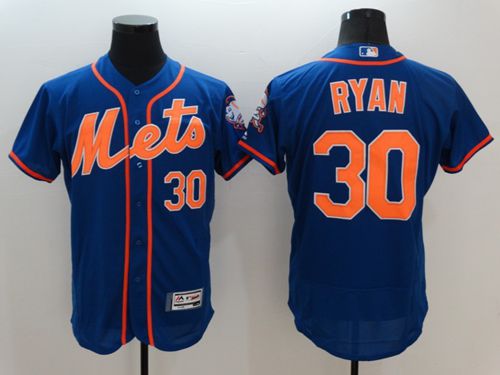 Mets #30 Nolan Ryan Blue Flexbase Authentic Collection Stitched MLB Jersey