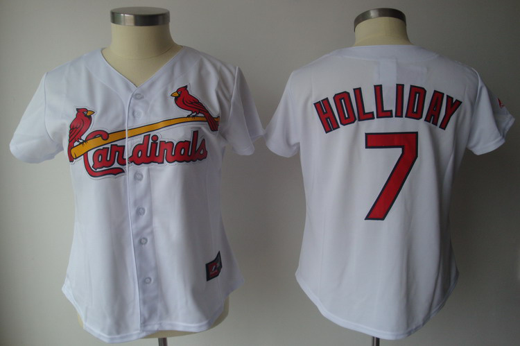 Cardinals #7 Matt Holliday White Women's Fashion Stitched MLB Jersey