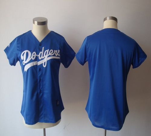 Dodgers Blank Blue Women's Fashion Stitched MLB Jersey