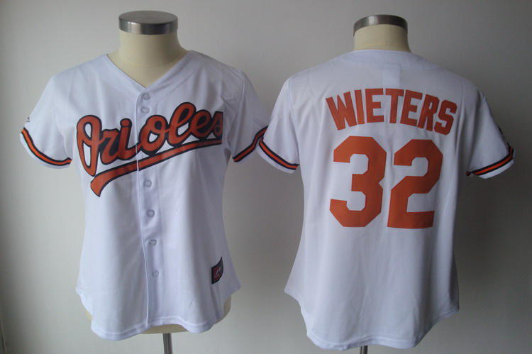 Orioles #32 Matt Wieters White Women's Fashion Stitched MLB Jersey