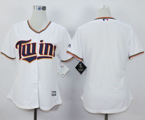 Twins Blank White Home Women's Stitched MLB Jersey