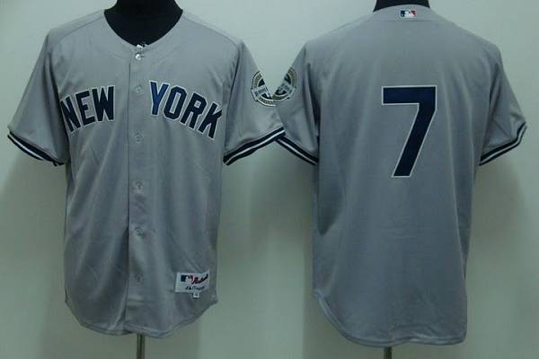 Yankees #7 Mickey Mantle Stitched Grey Youth MLB Jersey