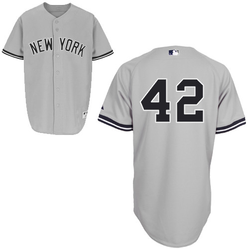 Yankees #42 Mariano Rivera Stitched Grey Youth MLB Jersey