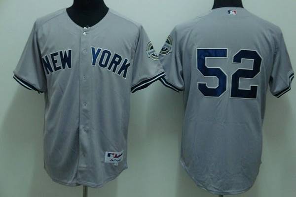 Yankees #52 C.C. Sabathia Stitched Grey Youth MLB Jersey