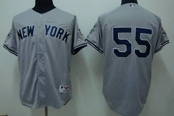 Yankees #55 Hideki Matsui Stitched Grey Youth MLB Jersey