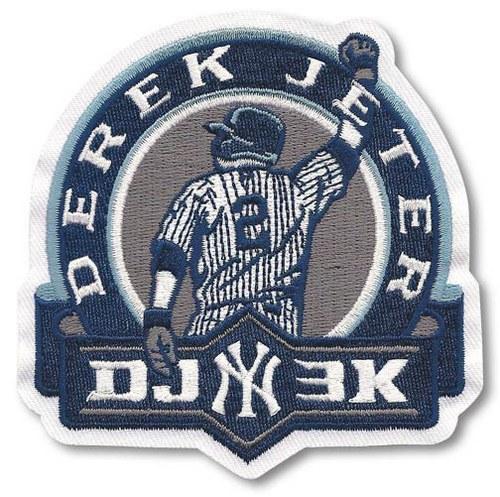 Stitched Derek Jeter New York Yankees 3000th Hit Jersey Patch (DJ 3k)