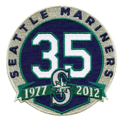 Stitched Seattle Mariners 35th Anniversary Jersey Patch