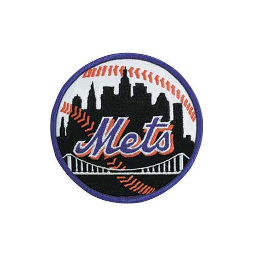 Stitched New York Mets Road Sleeve Patch (Blue Border)