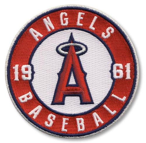 Stitched MLB Los Angeles Angels of Anaheim Round Sleeve '1961' Patch (2012)