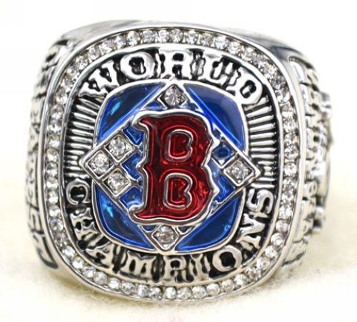MLB Boston Red Sox World Champions Silver Ring_2