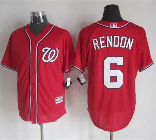 Nationals #6 Anthony Rendon Red New Cool Base Stitched MLB Jersey