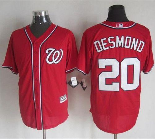 Nationals #20 Ian Desmond Red New Cool Base Stitched MLB Jersey