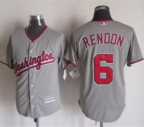 Nationals #6 Anthony Rendon Grey New Cool Base Stitched MLB Jersey