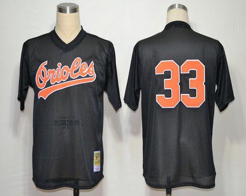 Mitchell and Ness Orioles #33 Eddie Murray Throwback Black Stitched MLB Jersey