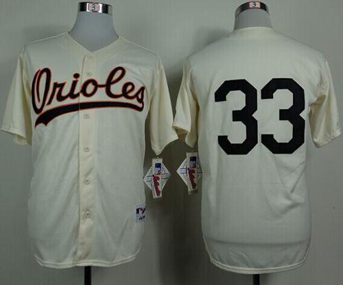 Orioles #33 Eddie Murray Cream 1954 Turn Back The Clock Stitched MLB Jersey