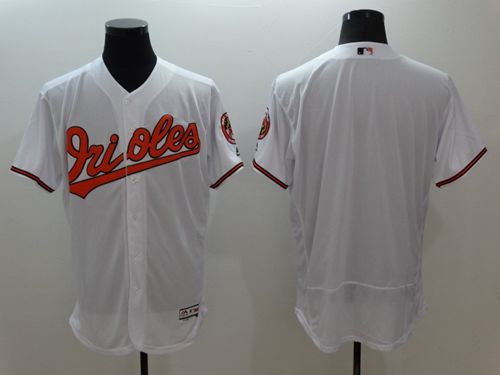 Orioles Blank White Flexbase Authentic Collection Stitched MLB Jersey