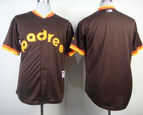 Padres Blank Coffee 1984 Turn Back The Clock Stitched MLB Jersey