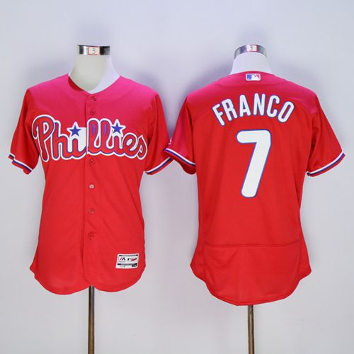 بواجي كامري Phillies #7 Maikel Franco Cream Alternate Women's Stitched Baseball Jersey توني سوبرانو