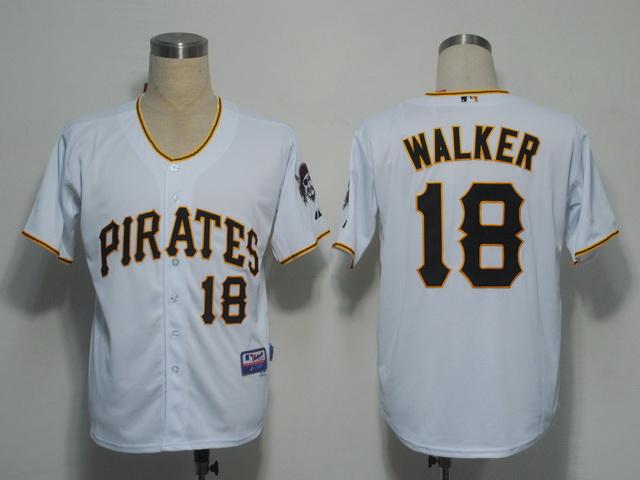 Pirates #18 Neil Walker White Stitched MLB Jersey