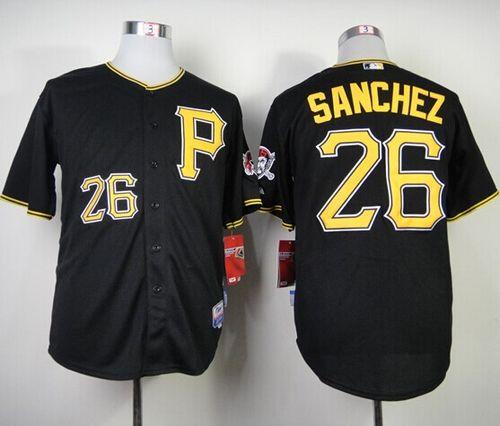 Pirates #26 Tony Sanchez Black Cool Base Stitched MLB Jersey