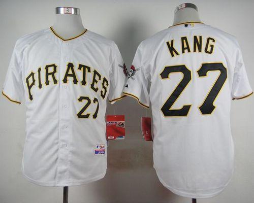 Pirates #27 Jung ho Kang White Cool Base Stitched MLB Jersey