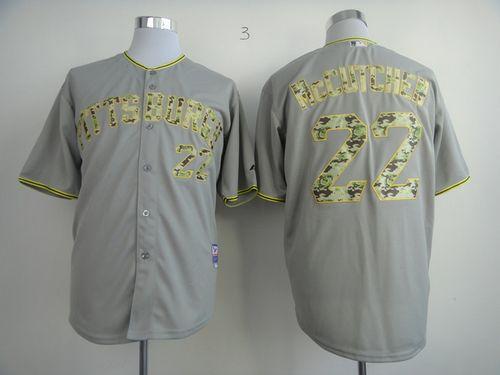 Pirates #22 Andrew McCutchen Grey USMC Cool Base Stitched MLB Jersey