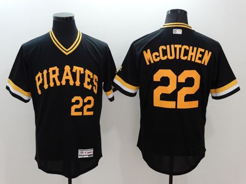 Pirates #22 Andrew McCutchen Black Flexbase Authentic Collection Cooperstown Stitched MLB Jersey