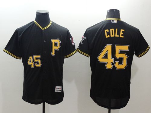 Pirates #45 Gerrit Cole Black Flexbase Authentic Collection Stitched MLB Jersey