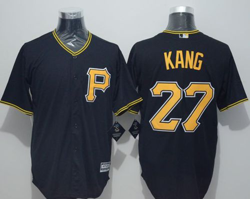 Pirates #27 Jung ho Kang Black New Cool Base Stitched MLB Jersey