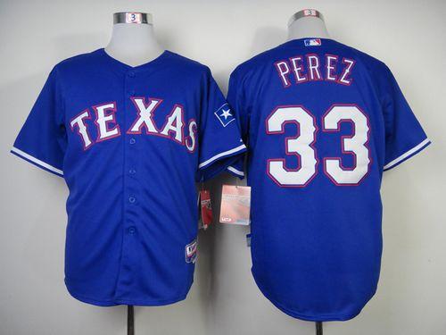 Rangers #33 Martin Perez Blue Cool Base Stitched MLB MLB Jersey
