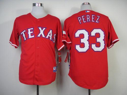 Rangers #33 Martin Perez Red Cool Base Stitched MLB MLB Jersey