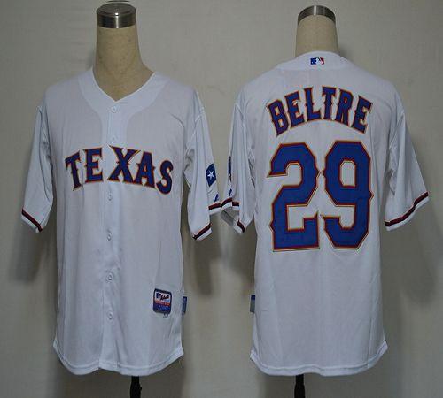 Rangers #29 Adrian Beltre White Cool Base Stitched MLB Jersey