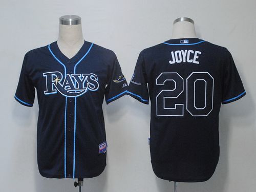 Rays #20 Matt Joyce Dark Blue Cool Base Stitched MLB Jersey