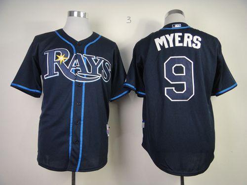 Rays #9 Wil Myers Dark Blue Cool Base Stitched MLB Jersey